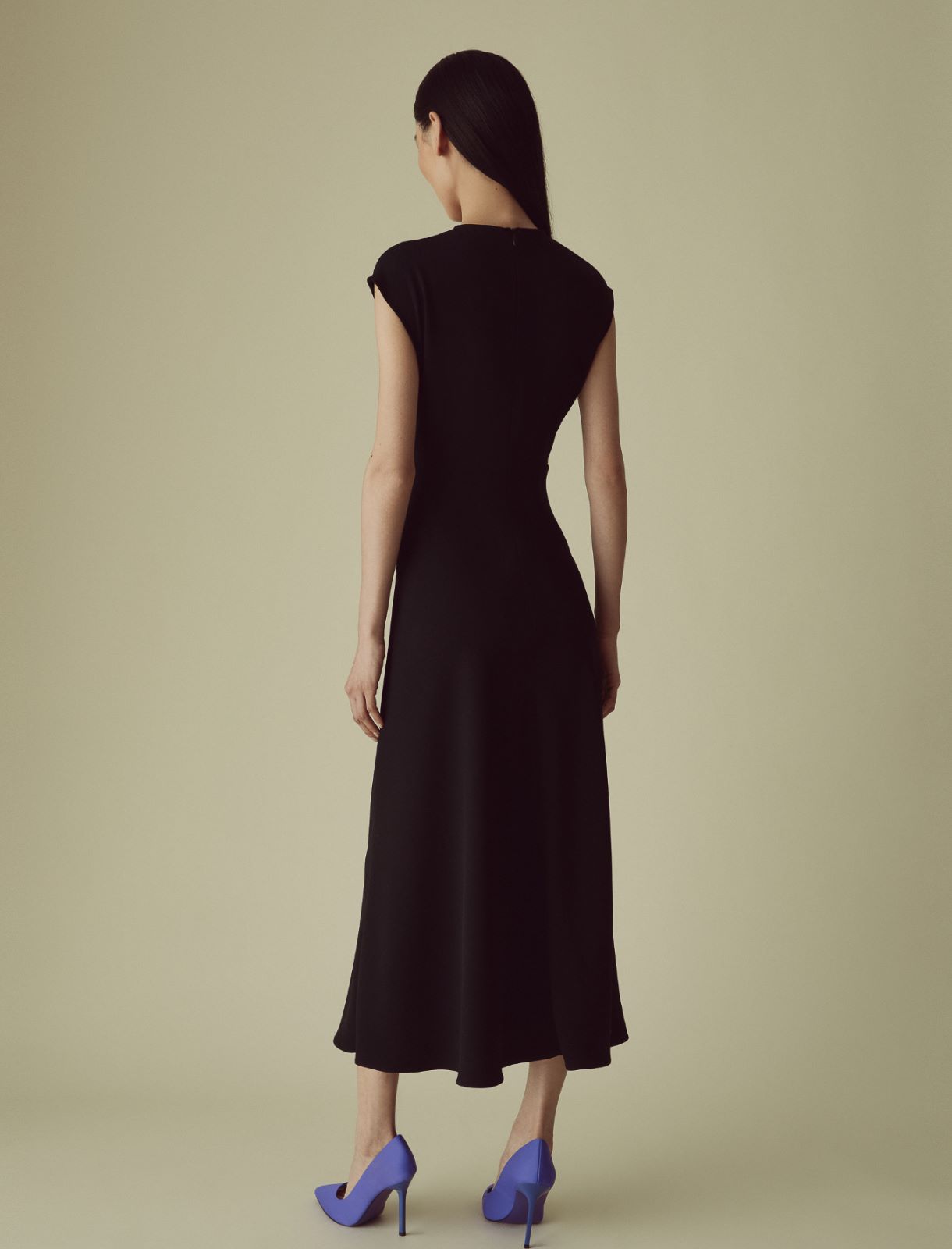 Crepe dress - Black - Marella - 2