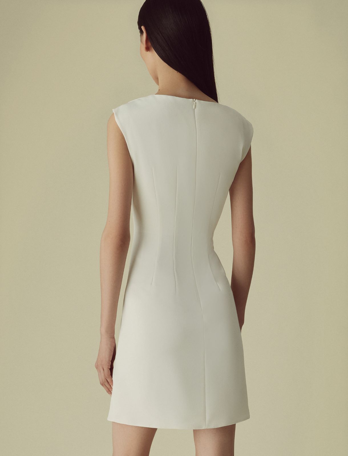 Satin dress - Wool white - Marella - 2