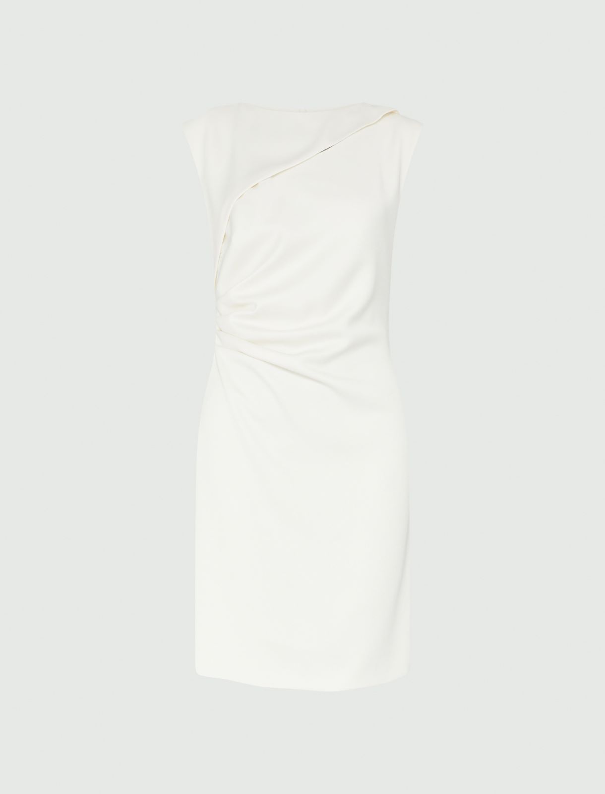 Vestido de satén - Blanco lana - Marella - 2