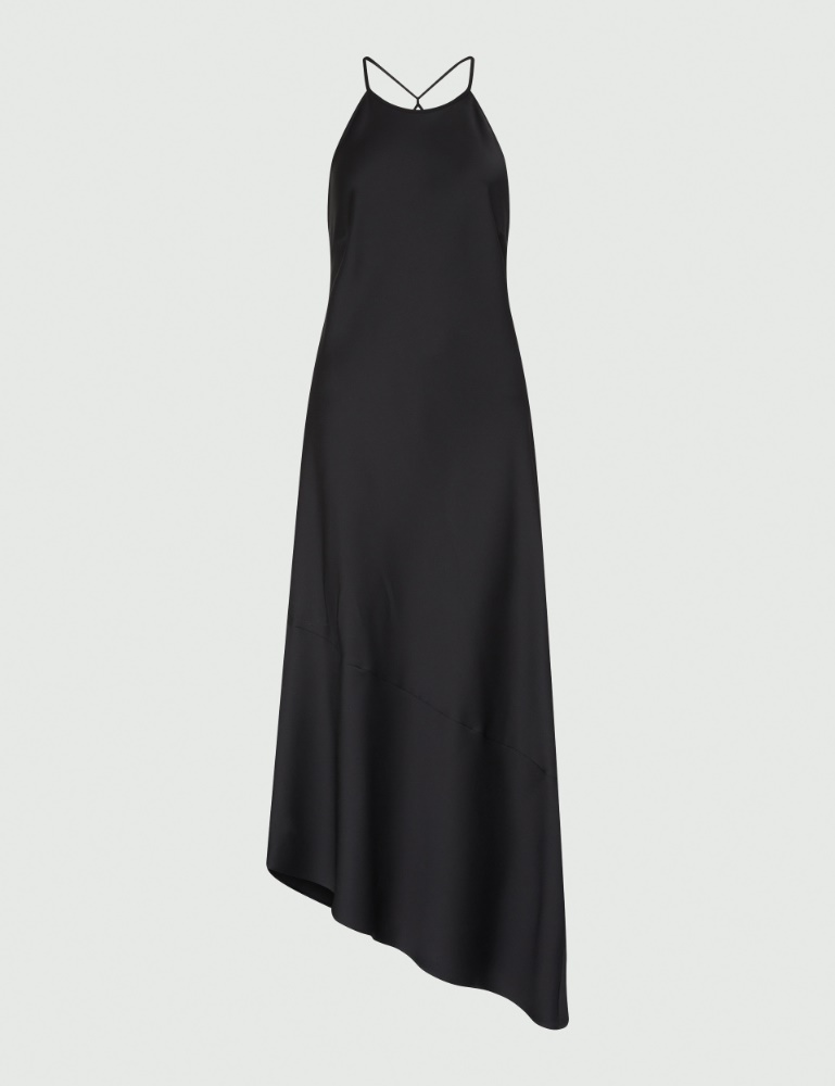 Asymmetrical dress - Black - Marella - 2