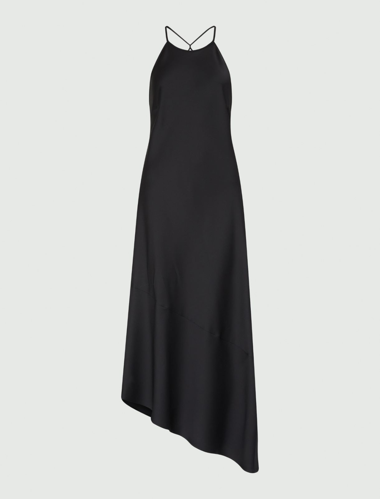 Asymmetrical dress - Black - Marella - 5