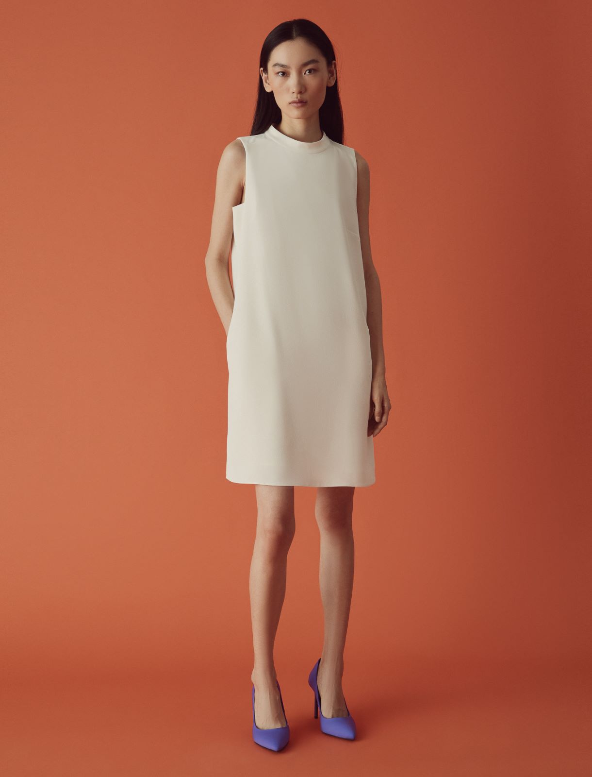 Flared dress - Wool white - Marella