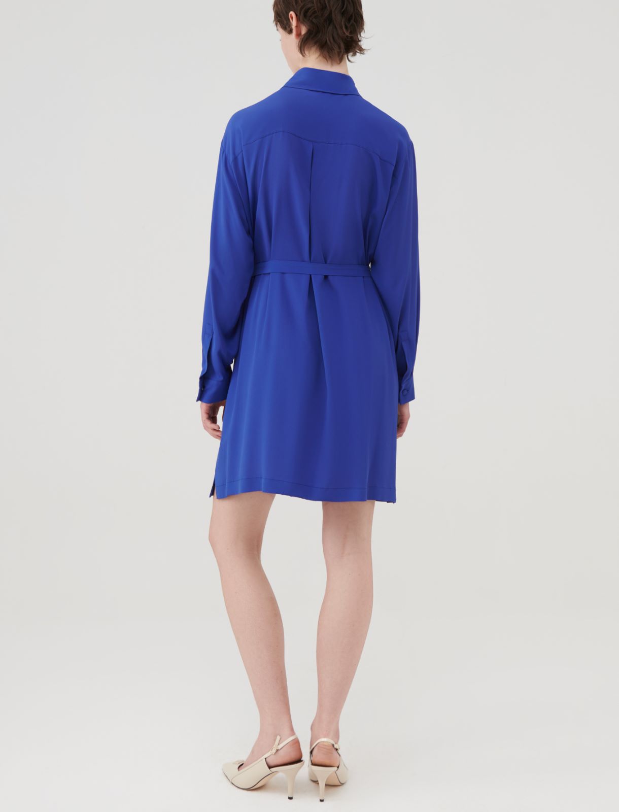 Shirt dress - Cornflower blue - Marella - 2