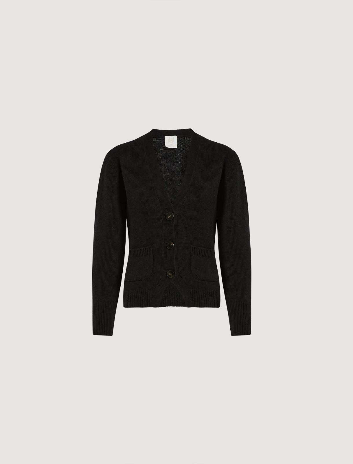 Cashmere-blend cardigan, black | Marella
