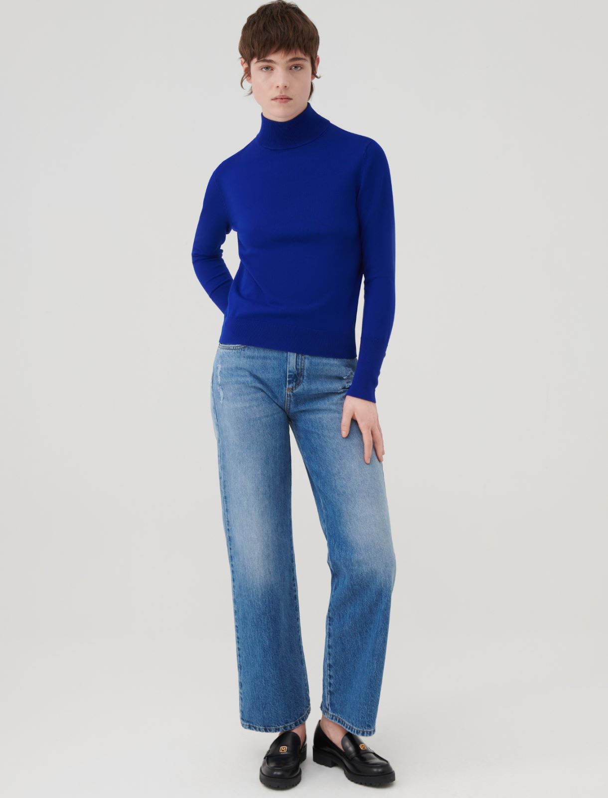 Slim-fit sweater - Cornflower blue - Marella