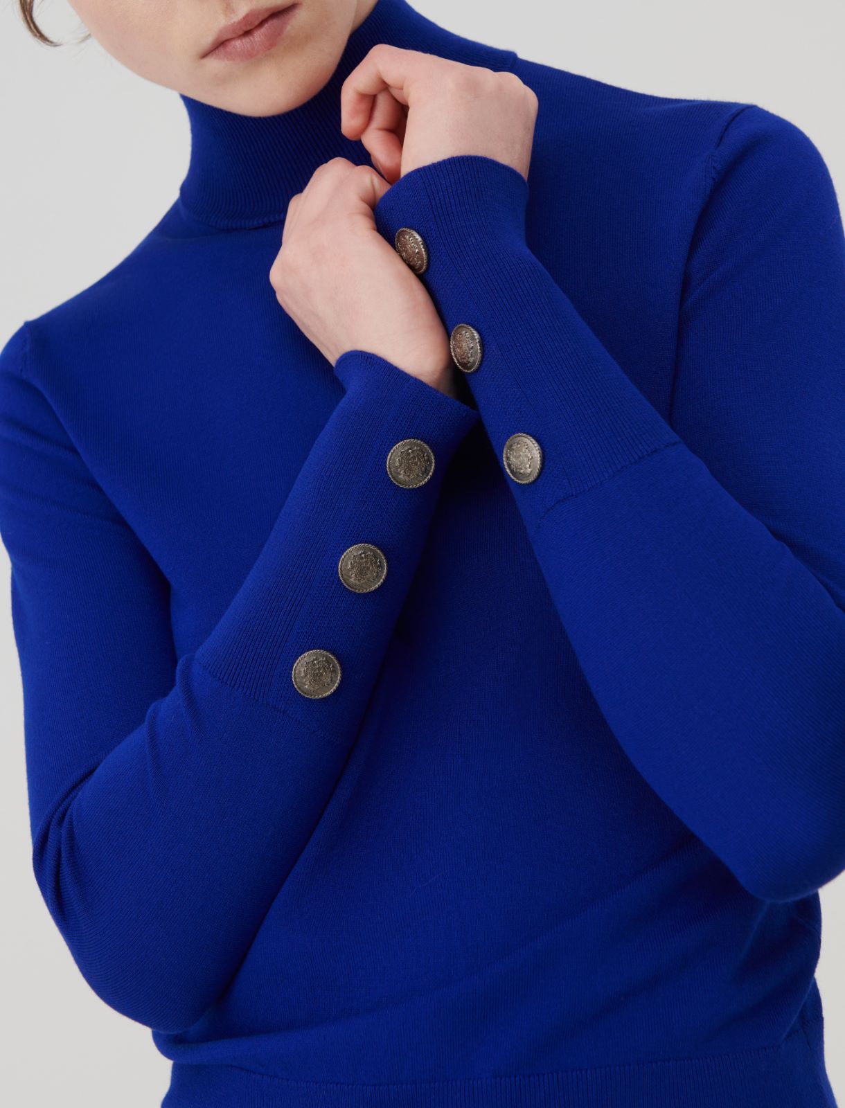 Slim-fit sweater - Cornflower blue - Marella - 4