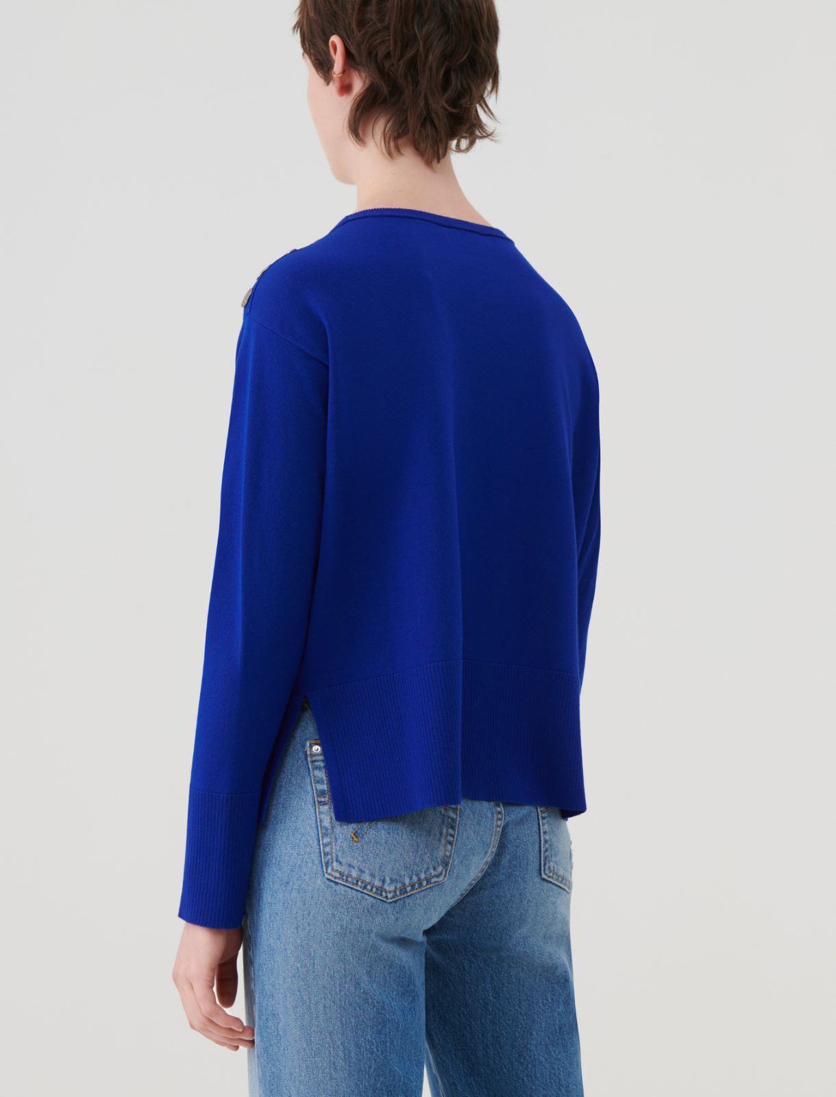 Boxy sweater - Cornflower blue - Marella - 2