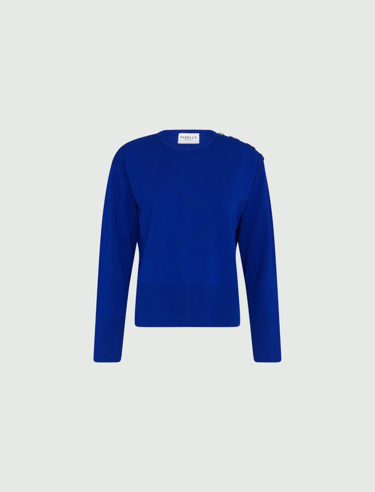 Boxy sweater - Cornflower blue - Marella - 5