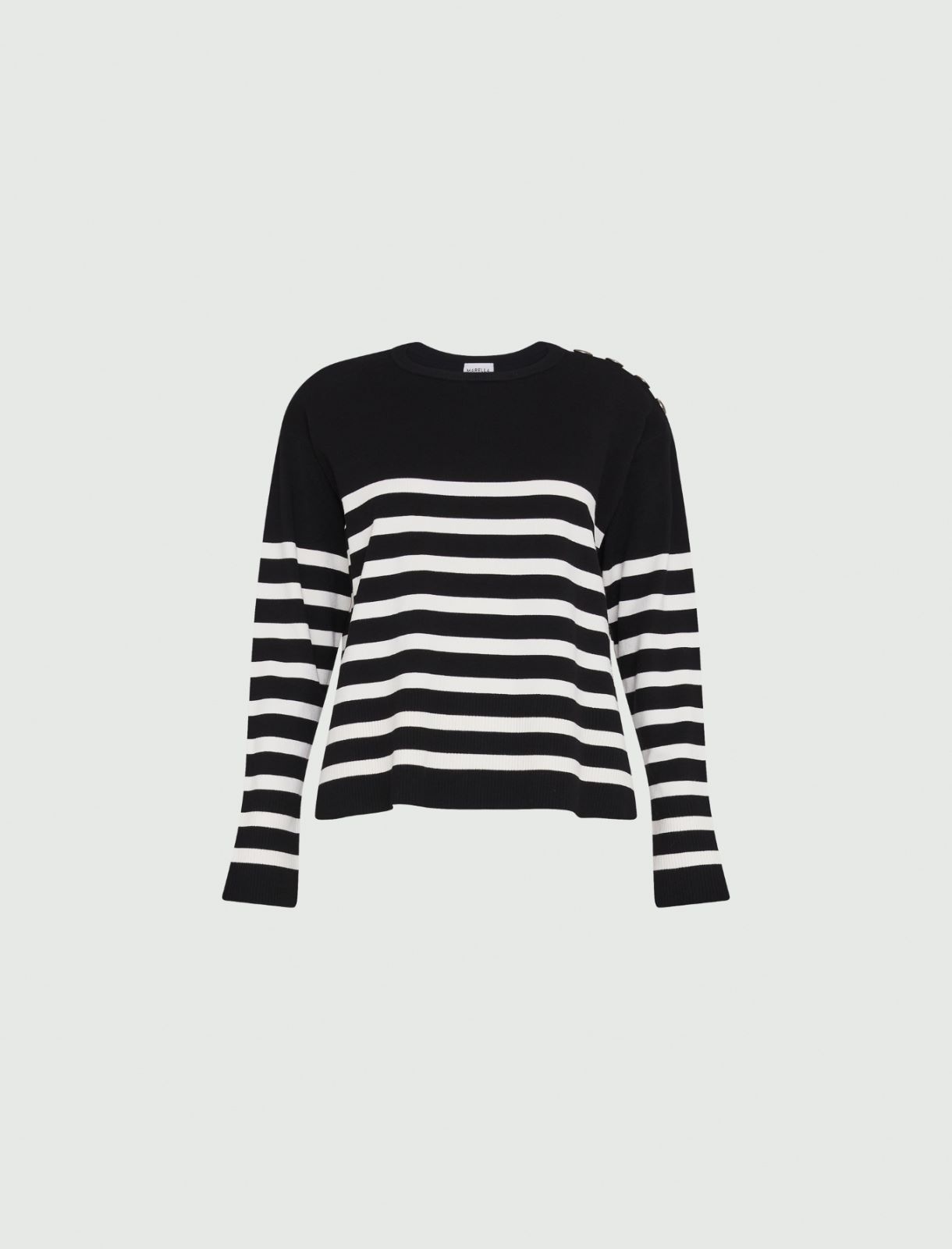Boxy sweater - Black - Marella - 5