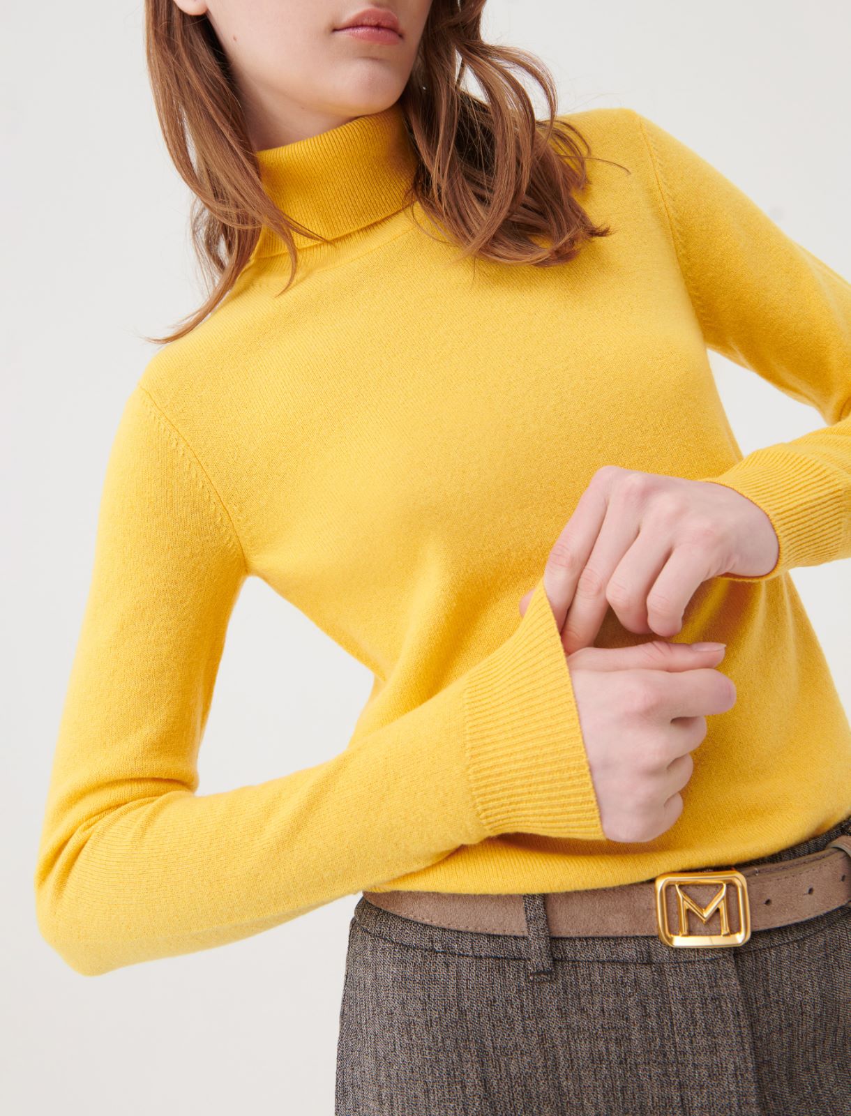 High-neck sweater - Yellow - Marella - 4
