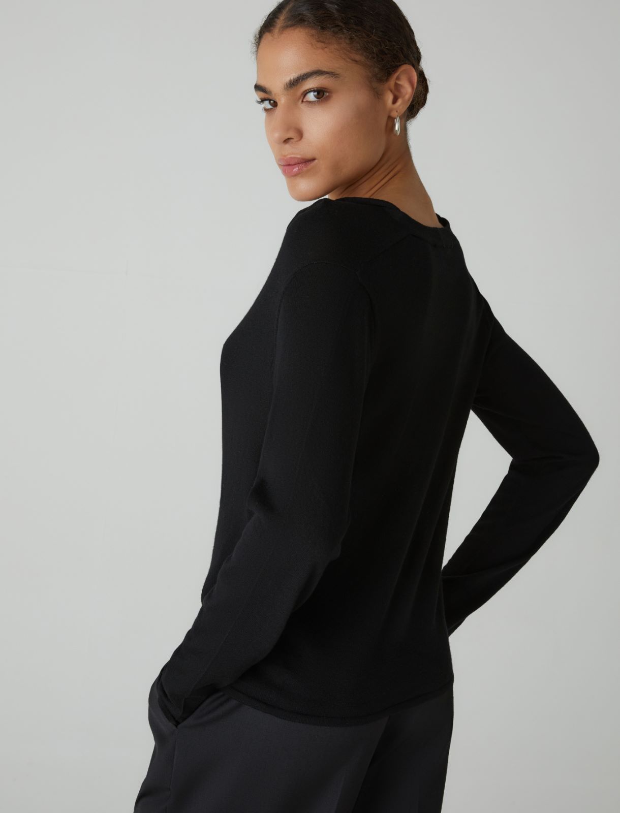 Slim-fit sweater - Black - Marella - 2