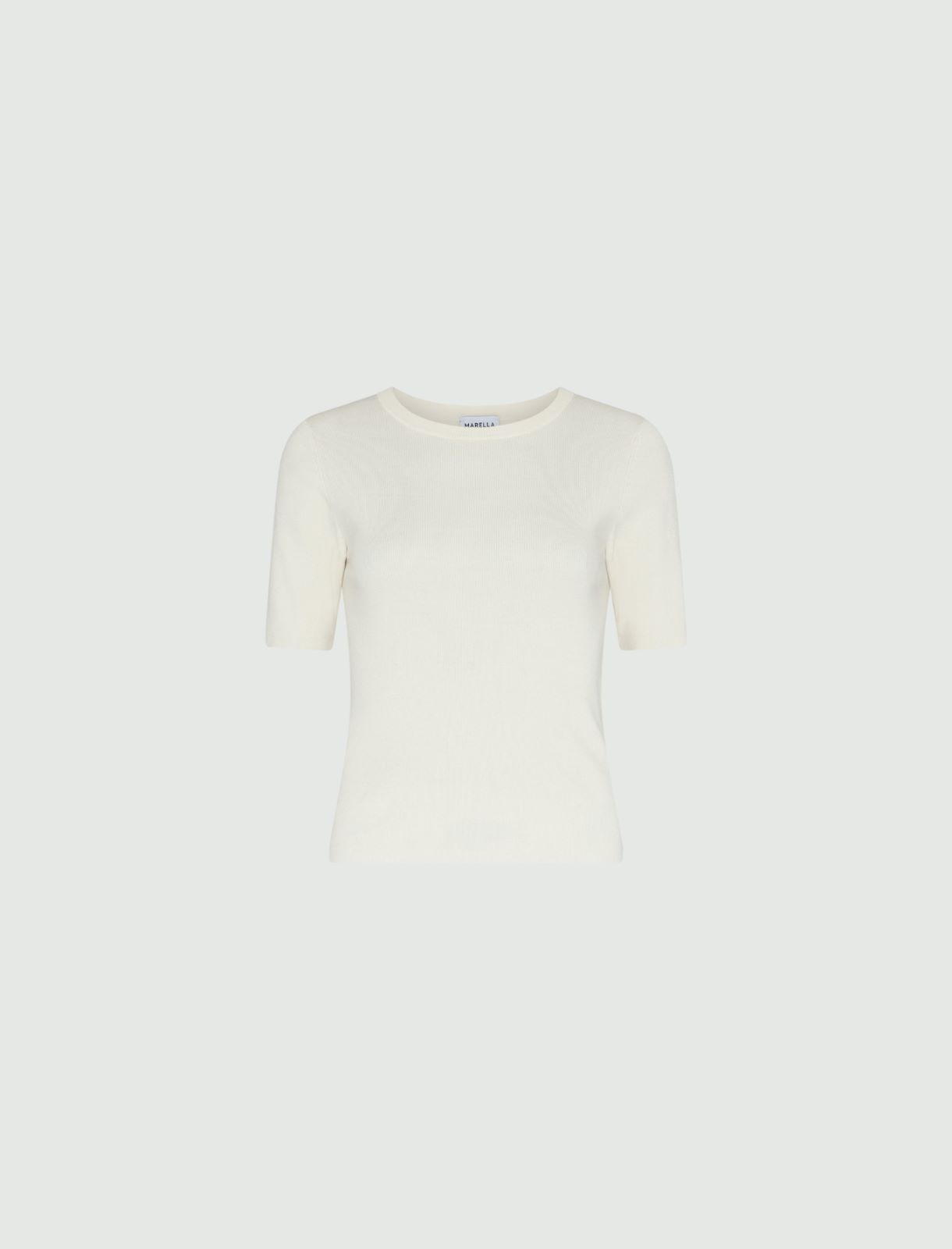 Knitted T-shirt - Cream - Marella - 5