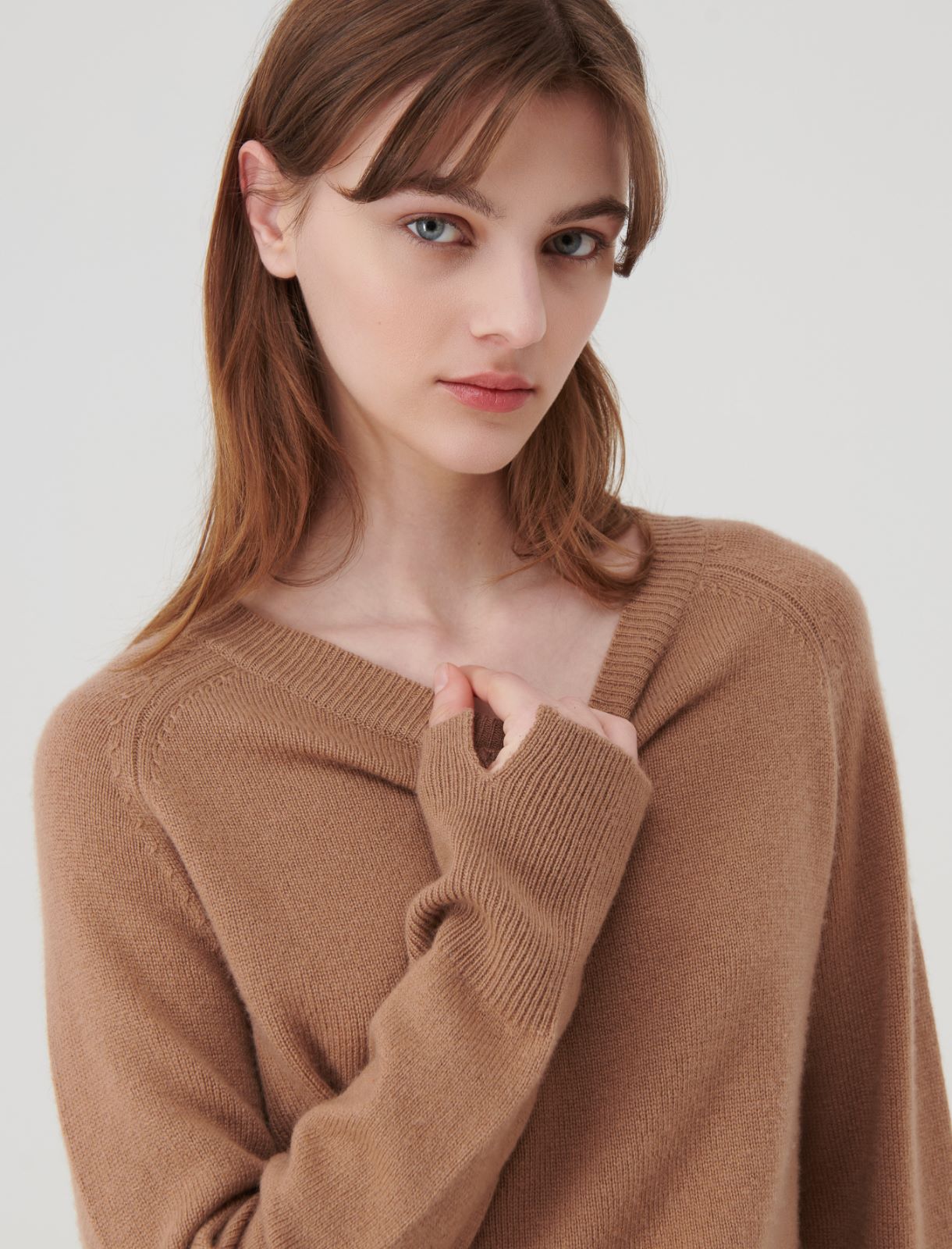 Cashmere and wool sweater - Camel - Marella - 4