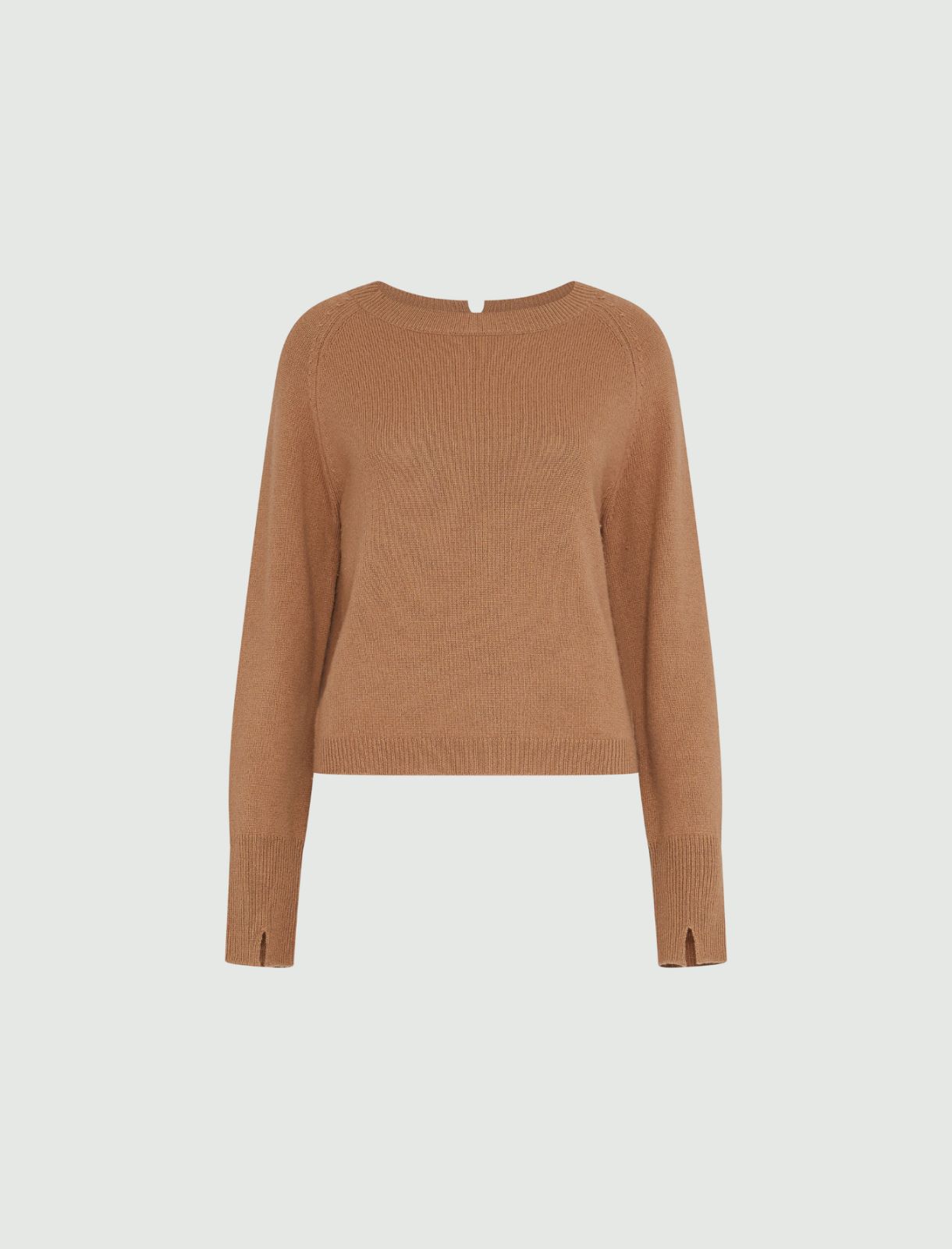 Cashmere and wool sweater - Camel - Marella - 6
