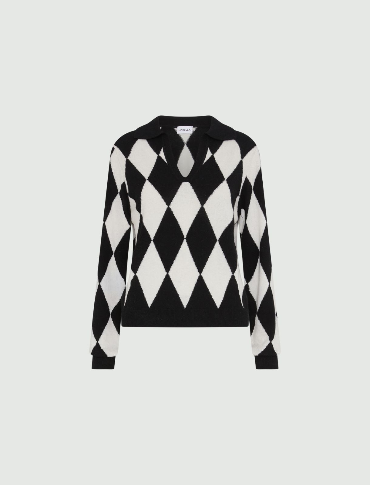 Polo sweater - White - Marella - 5