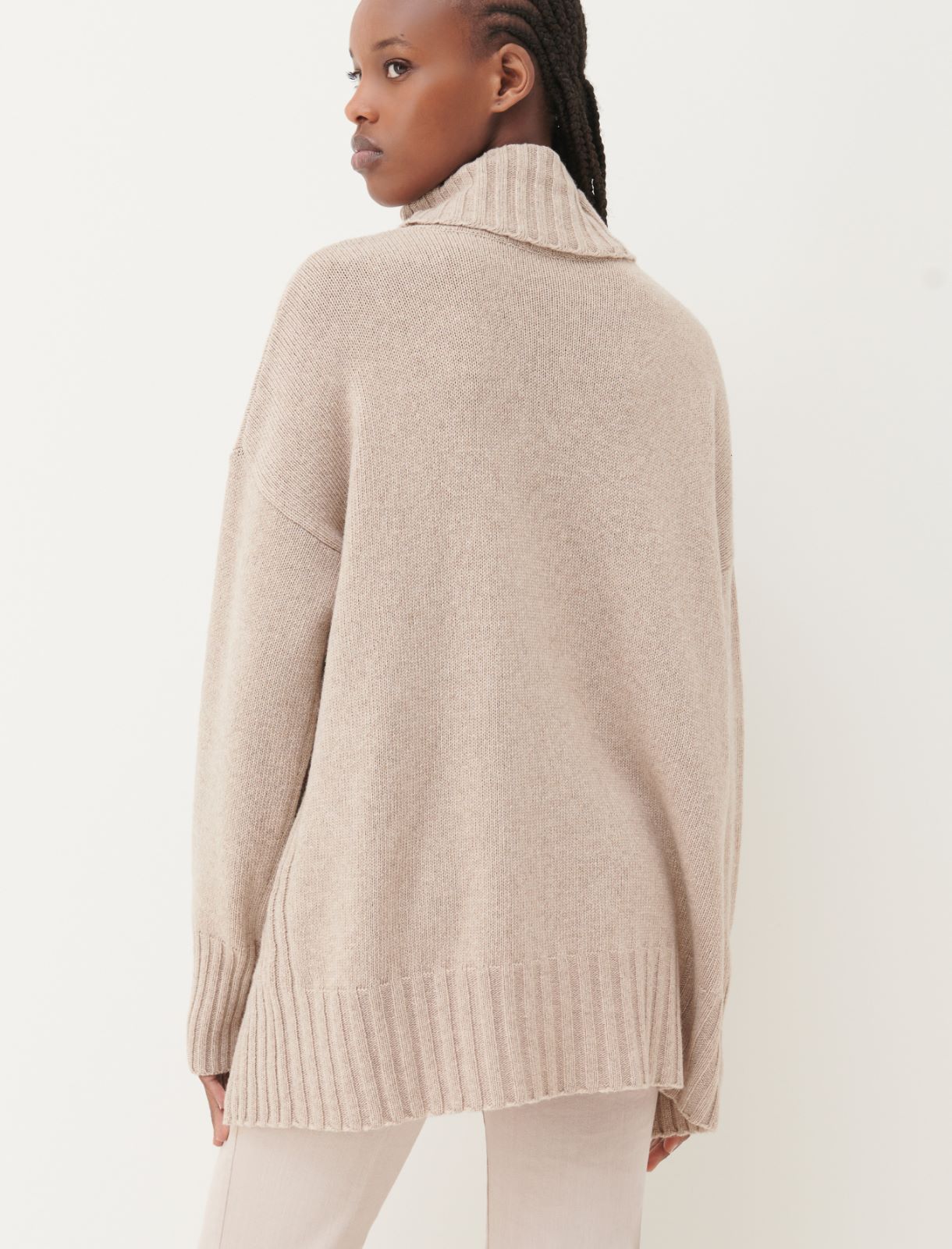 High-neck sweater - Natural - Marella - 2