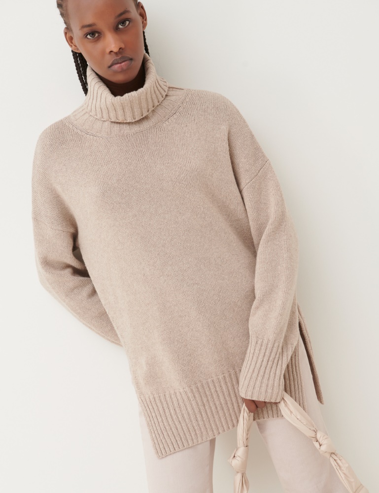 High-neck sweater - Natural - Marella