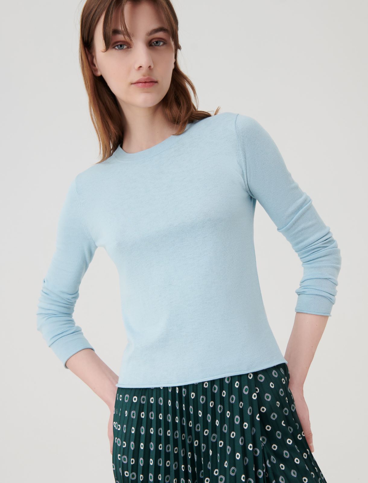 Slim sweater - Sky-blue - Marella - 3