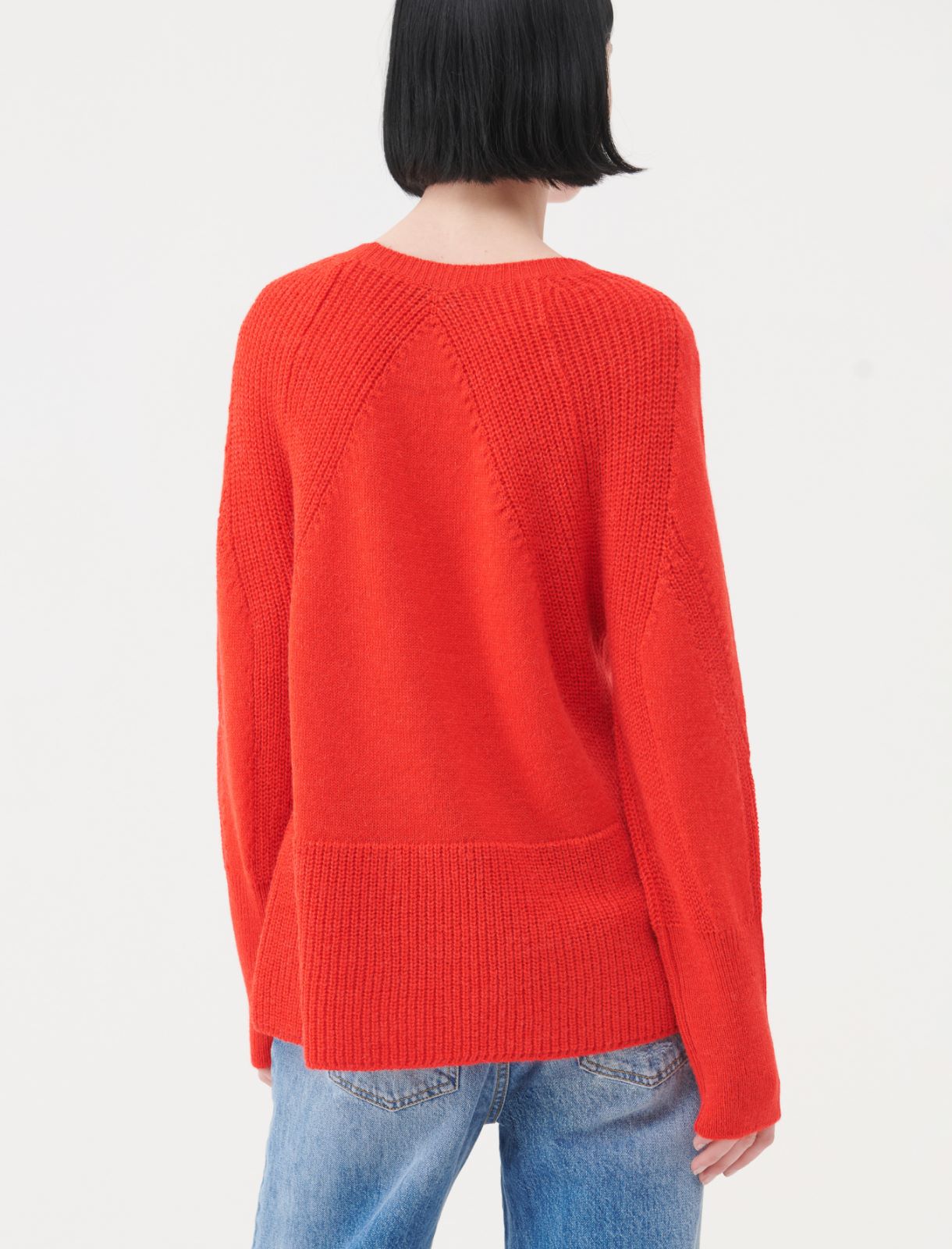 Alpaca-blend sweater - Red - Marella - 2