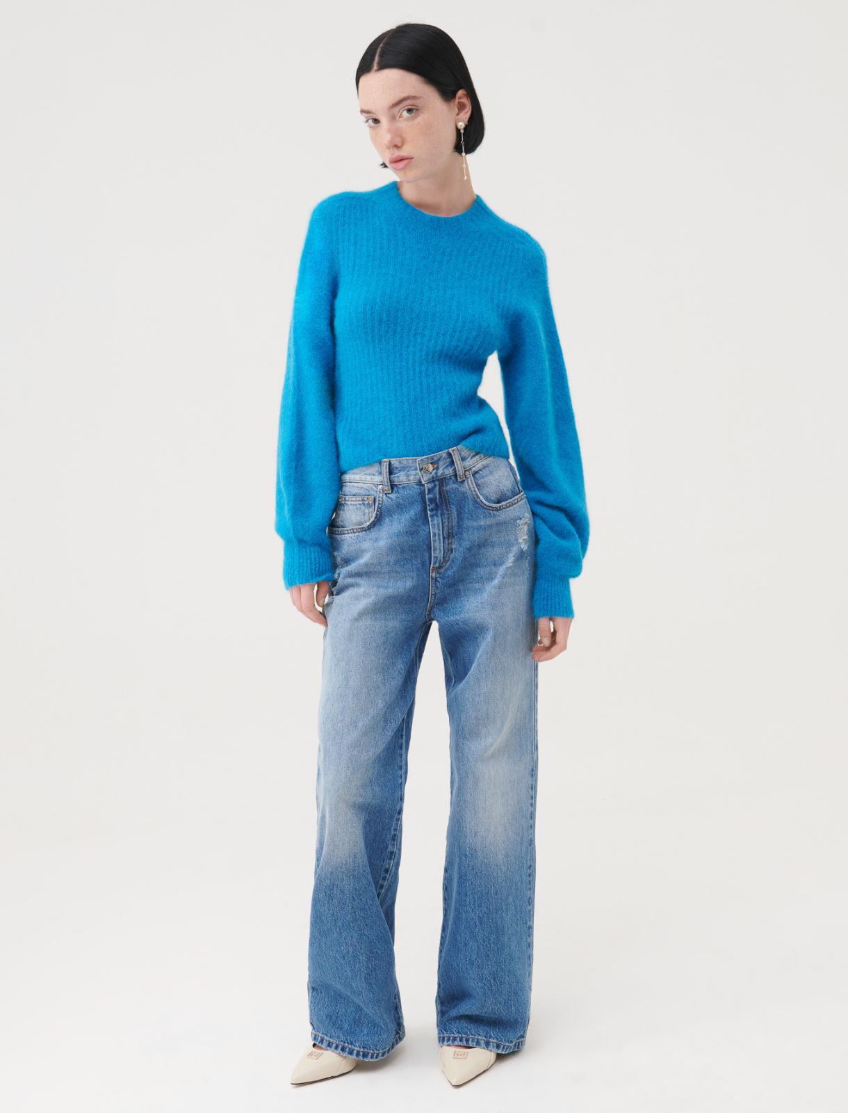 High-neck sweater - Turquoise - Marella