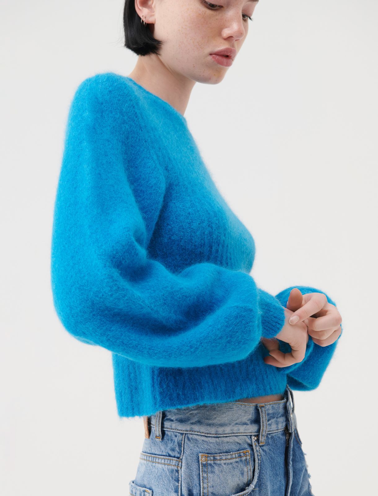 High-neck sweater - Turquoise - Marella - 4