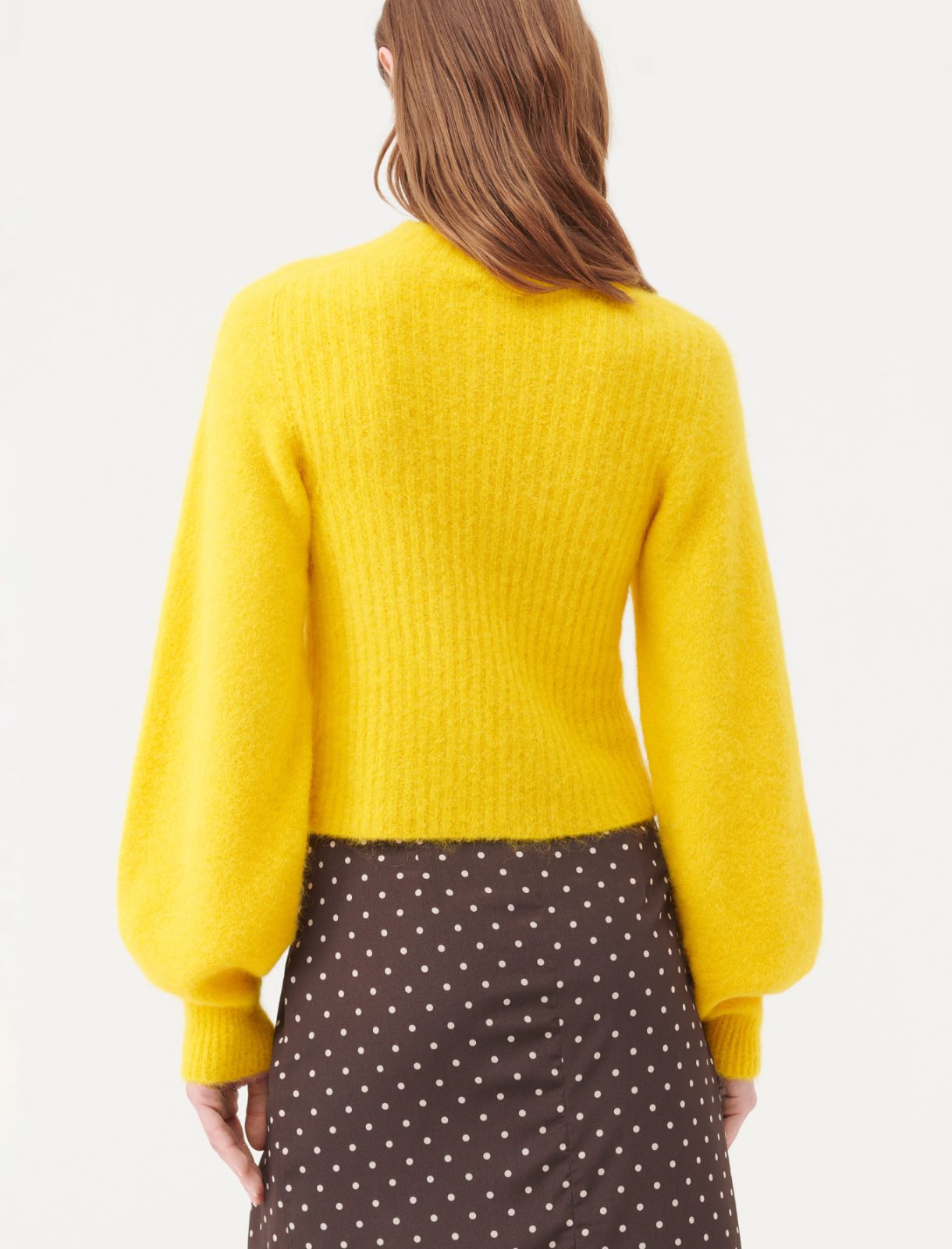 Pullover mit gelb | Marella hohem Kragen