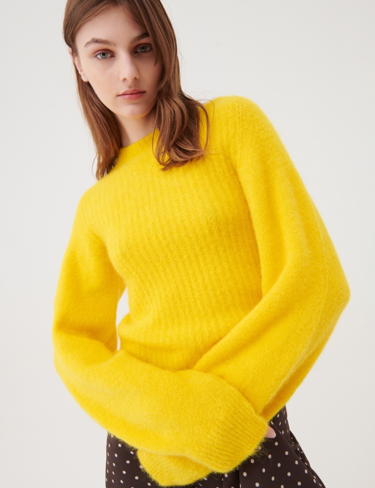 Pullover mit hohem Kragen - Gelb - Marella