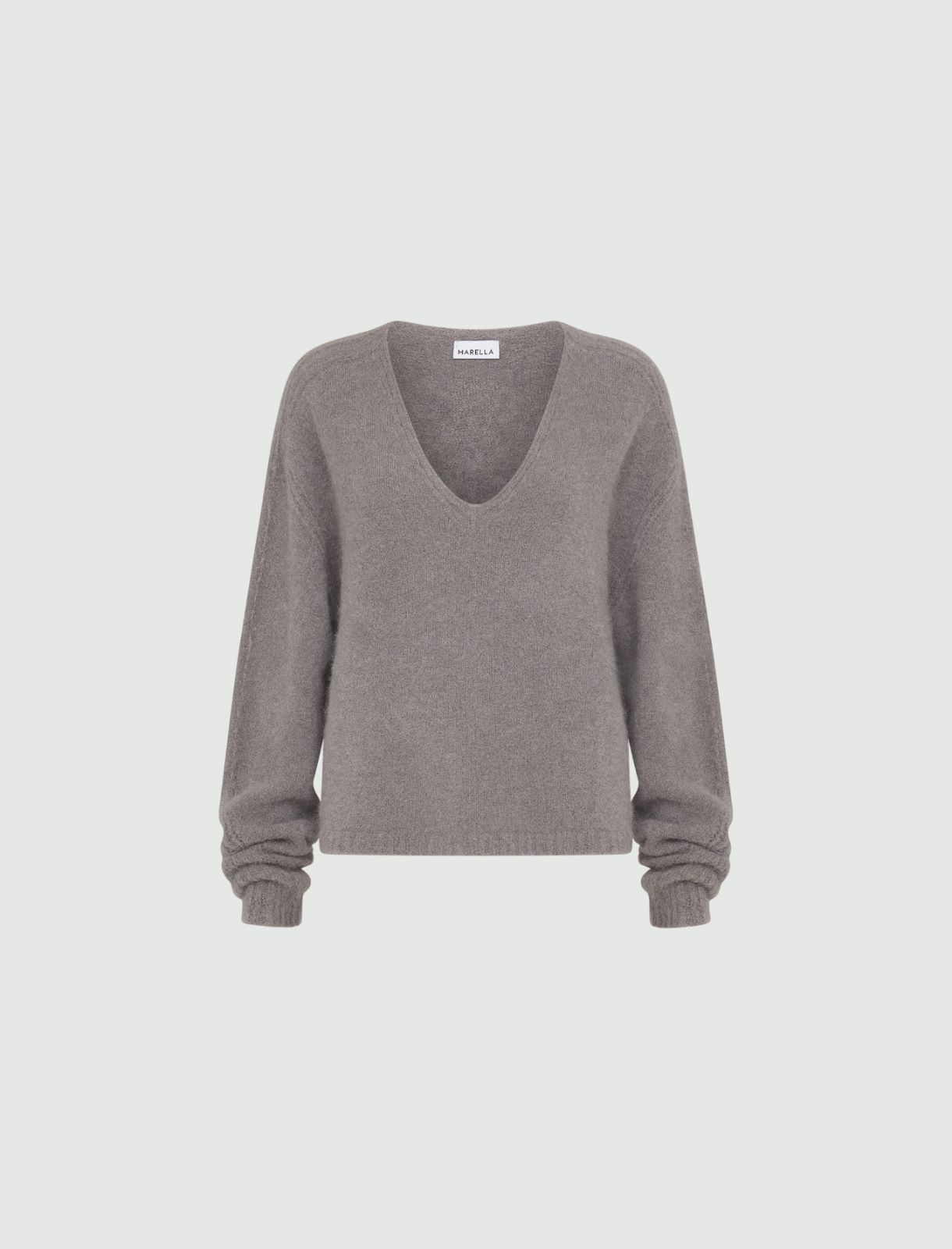 V-neck sweater - Grey - Marella - 5
