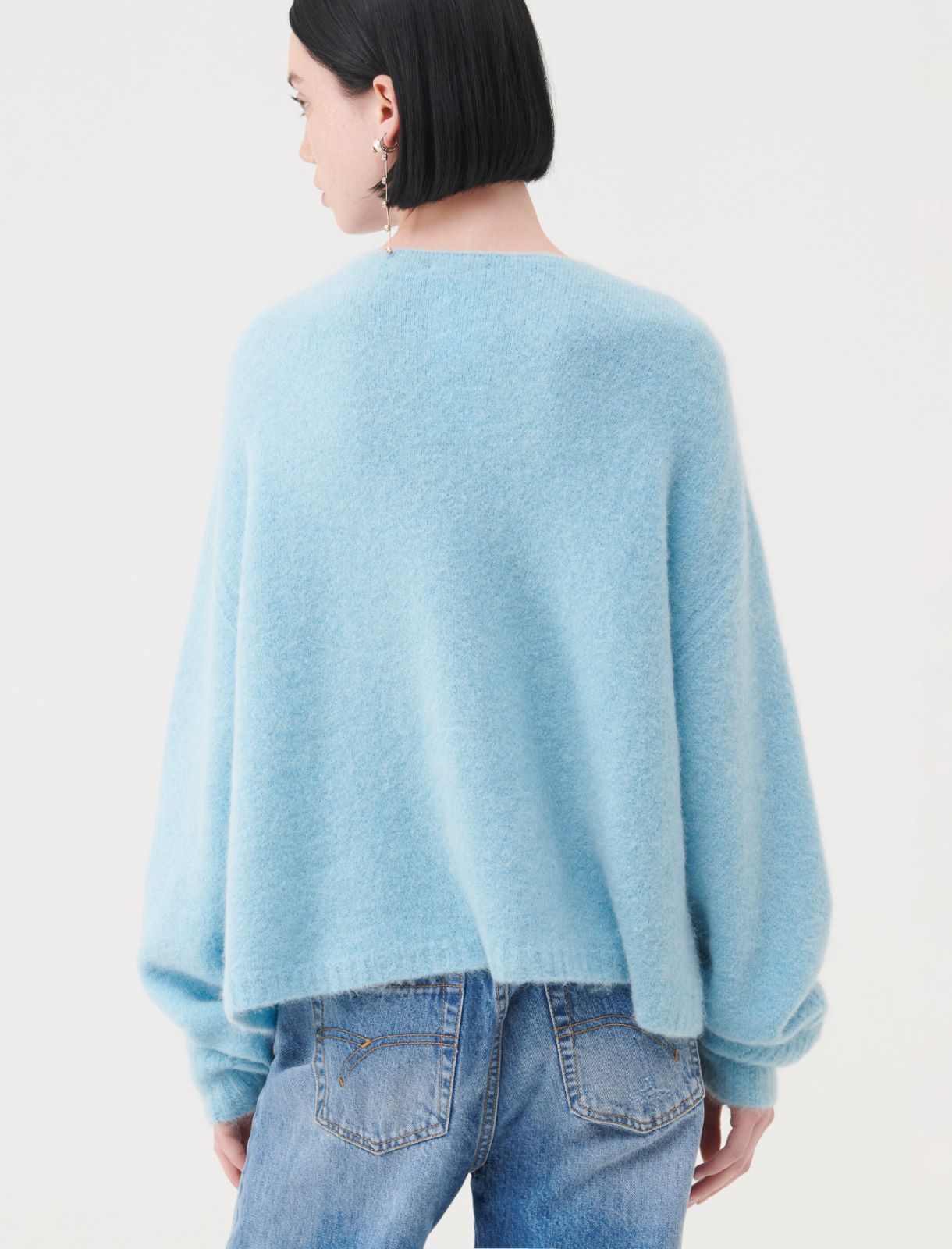 V-neck sweater - Light blue - Marella - 2