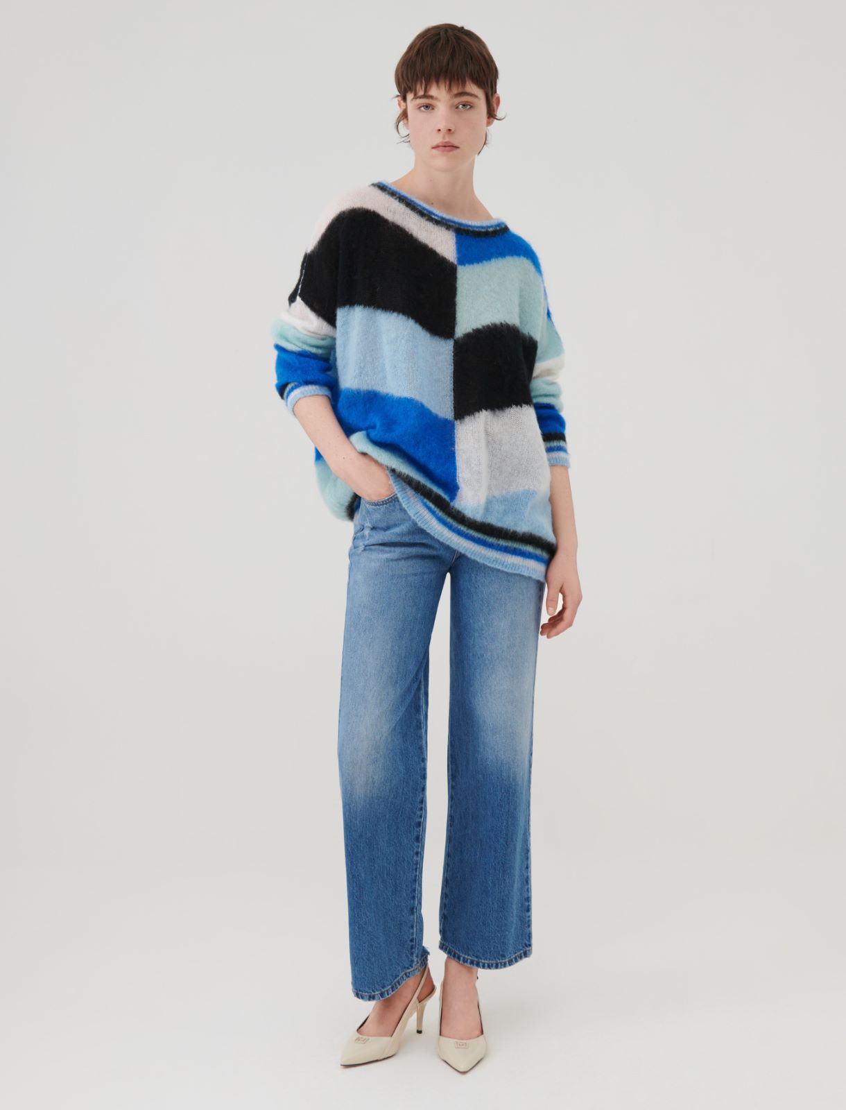 Oversized sweater - Light blue - Marella