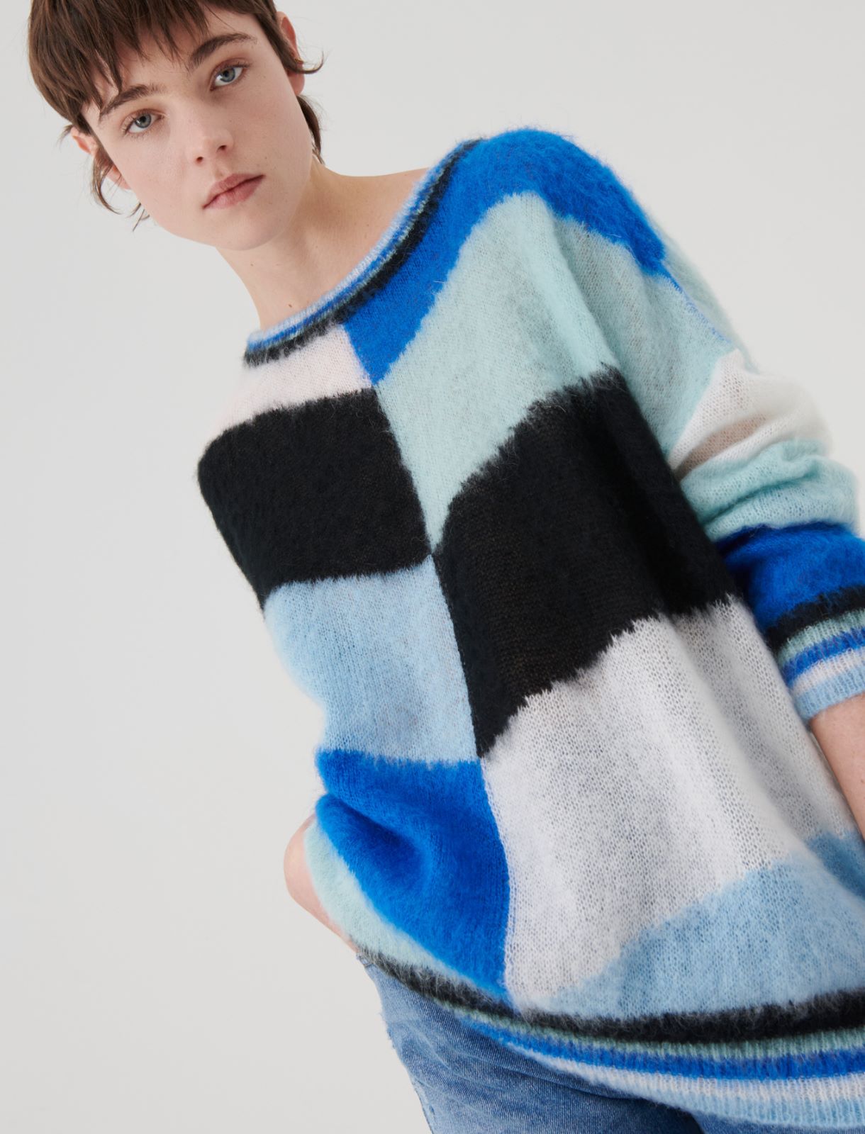 Oversized sweater - Light blue - Marella - 3