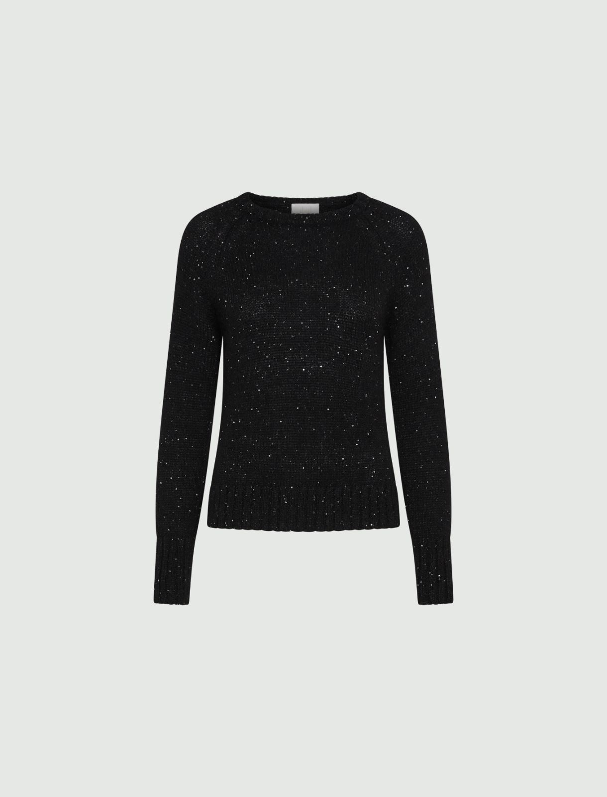 Sequinned sweater - Black - Marella - 5