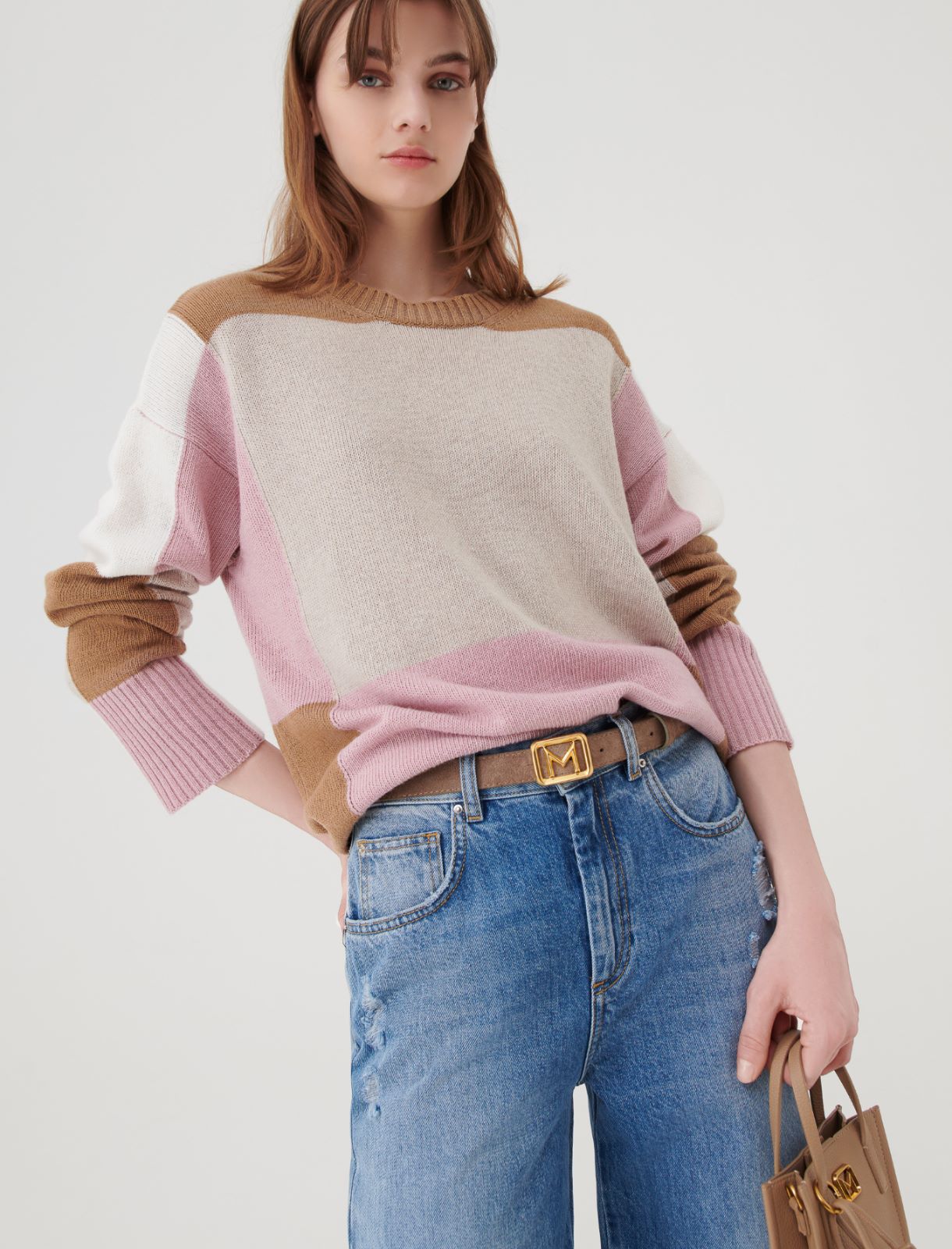 Wool-blend sweater - Camel - Marella - 3