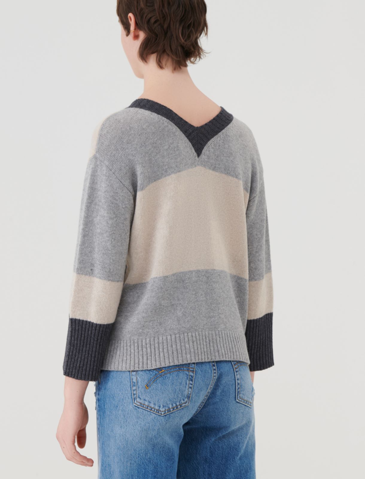 Colourblock sweater - Beige - Marella - 2