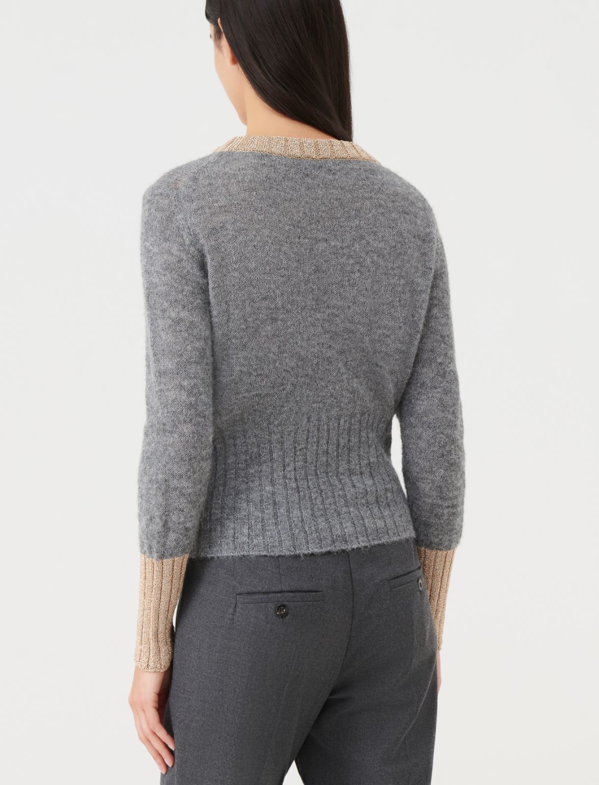 Lurex sweater - Melange grey - Marella - 2