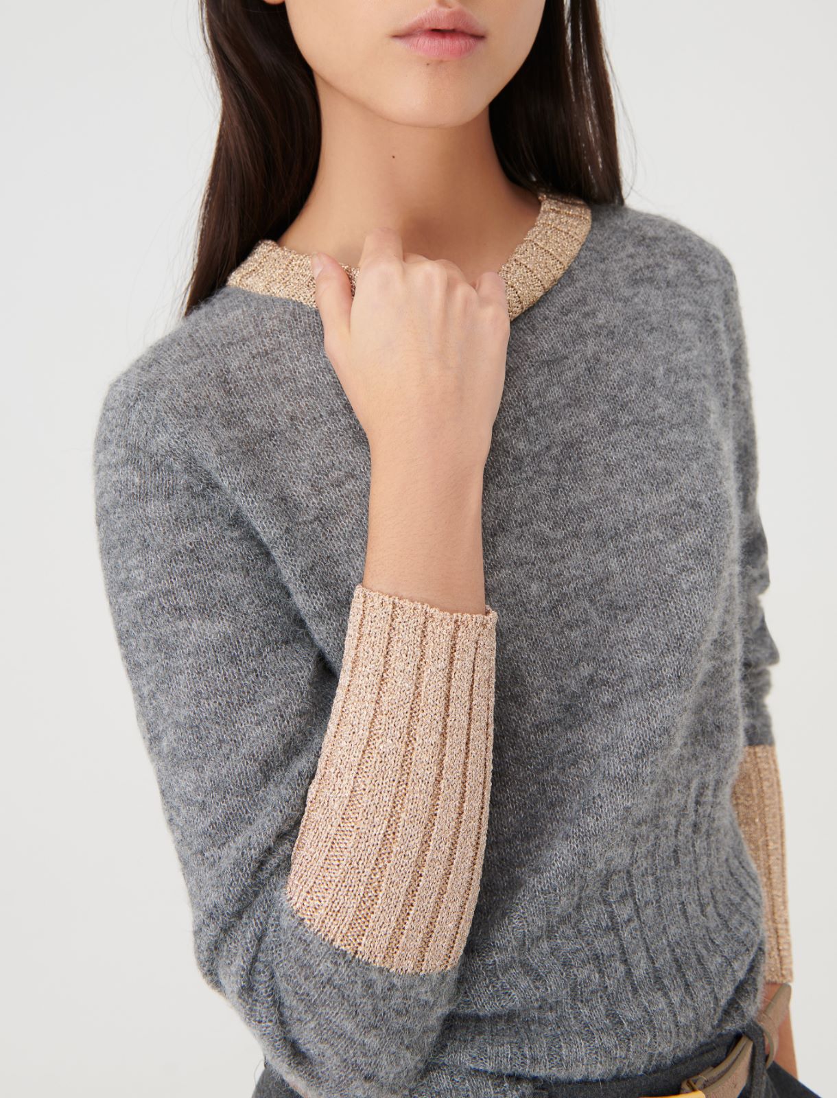 Lurex sweater - Melange grey - Marella - 4