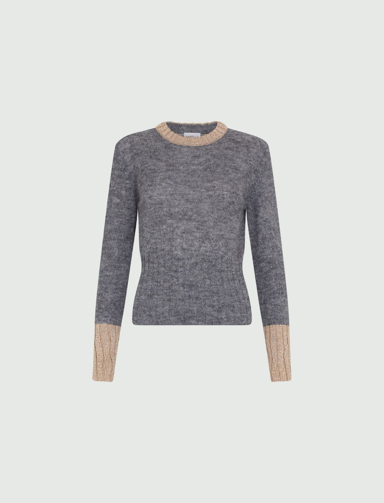 Lurex sweater - Melange grey - Marella - 5
