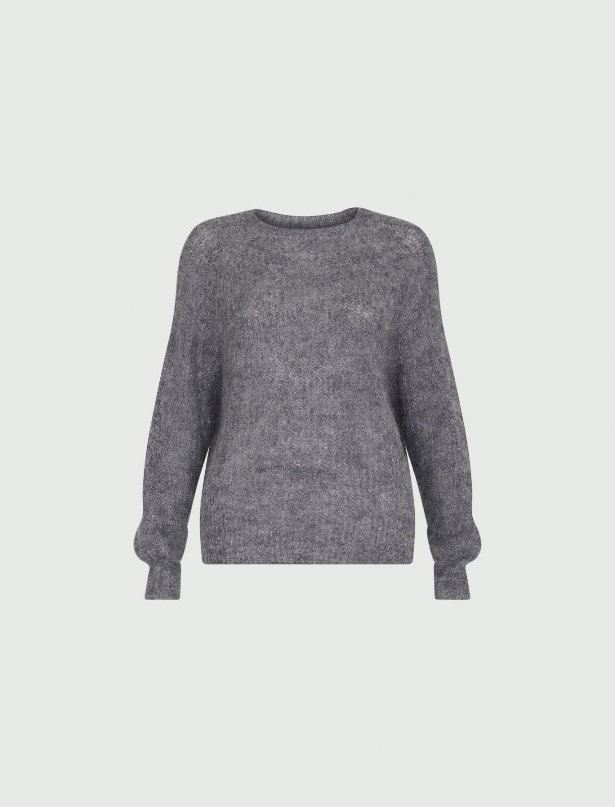 Oversized sweater - Melange grey - Marella - 2