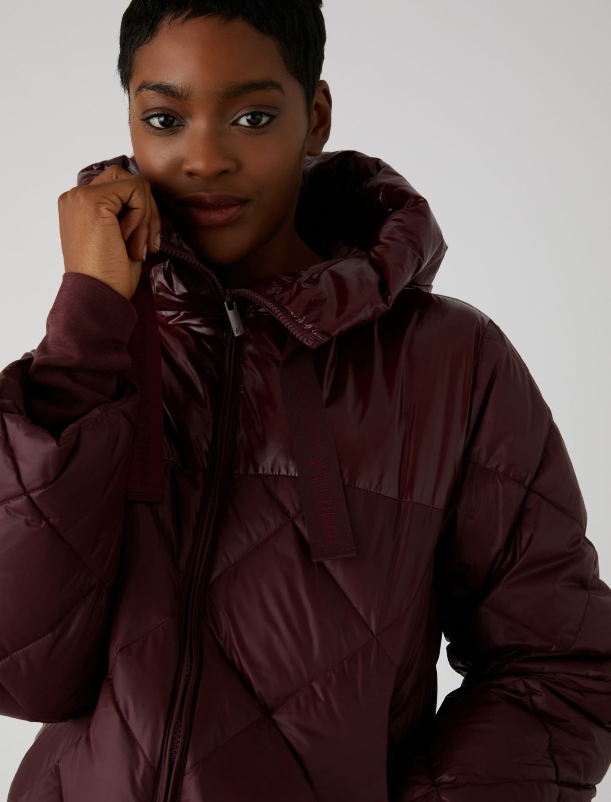 Quilted padded jacket - Bordeaux - Marella - 3