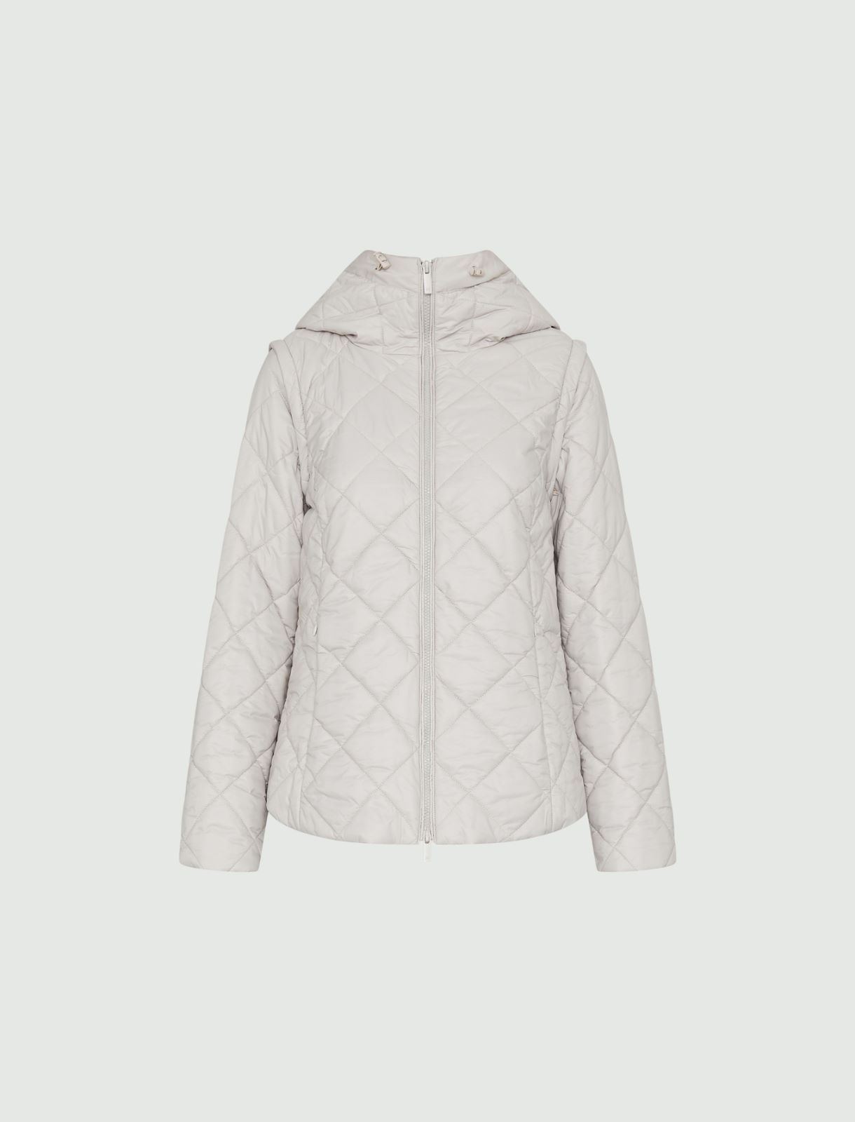 Hooded padded jacket - Natural - Marella - 5