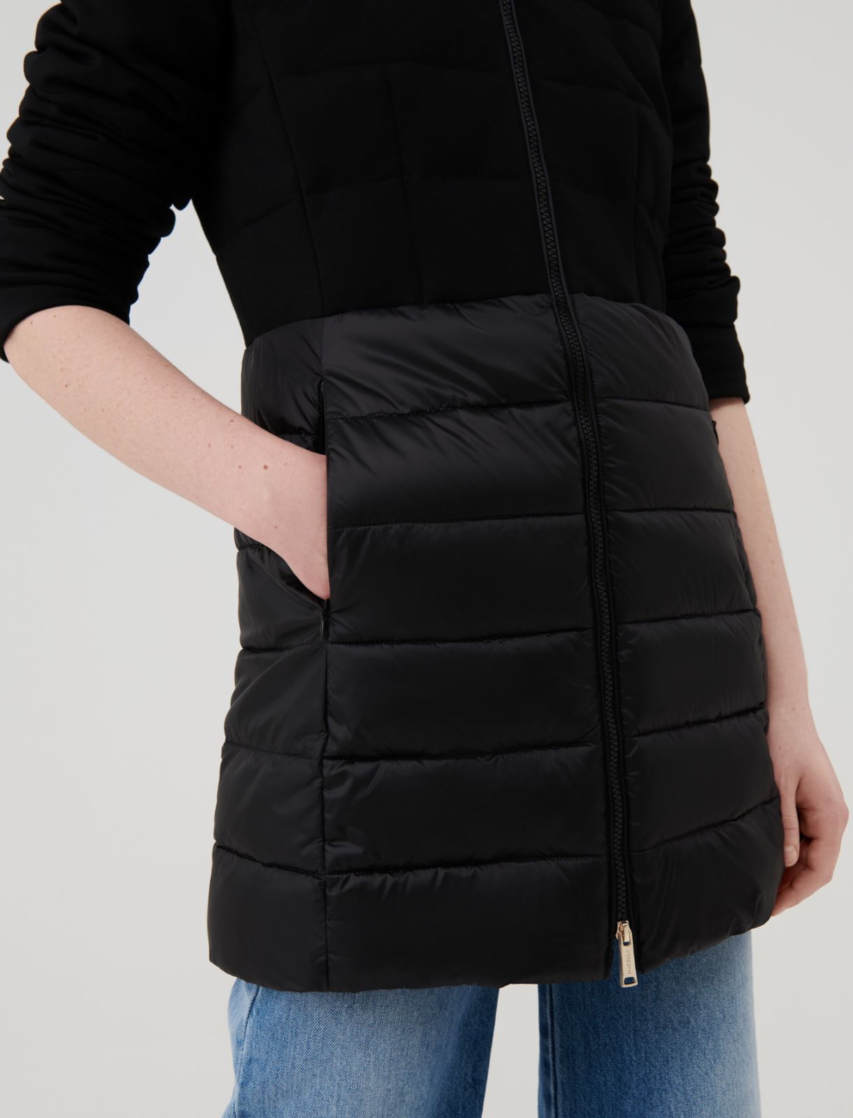 Fit-and-flare down jacket - Black - Marella - 4