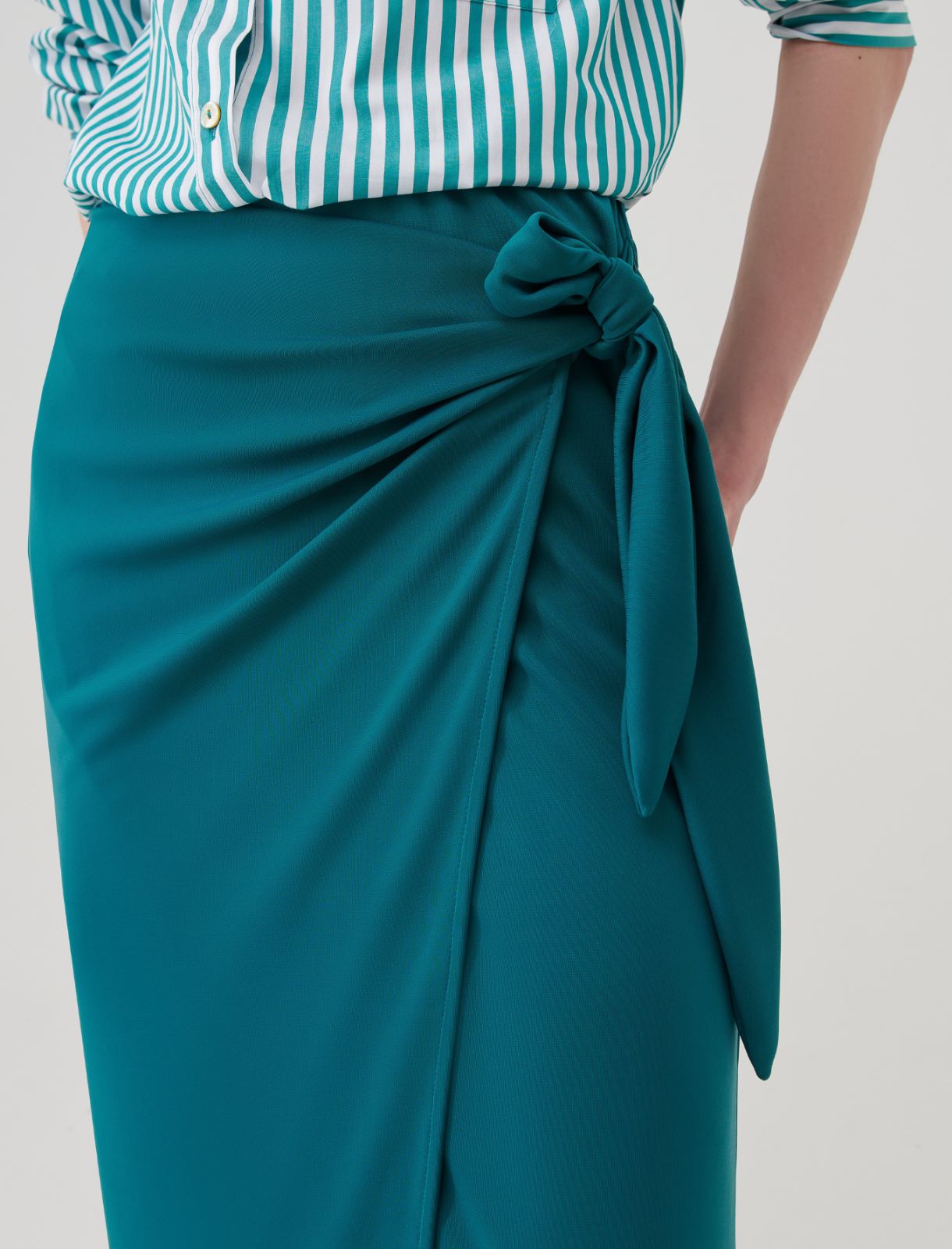 Wrap skirt - Green - Marella - 4