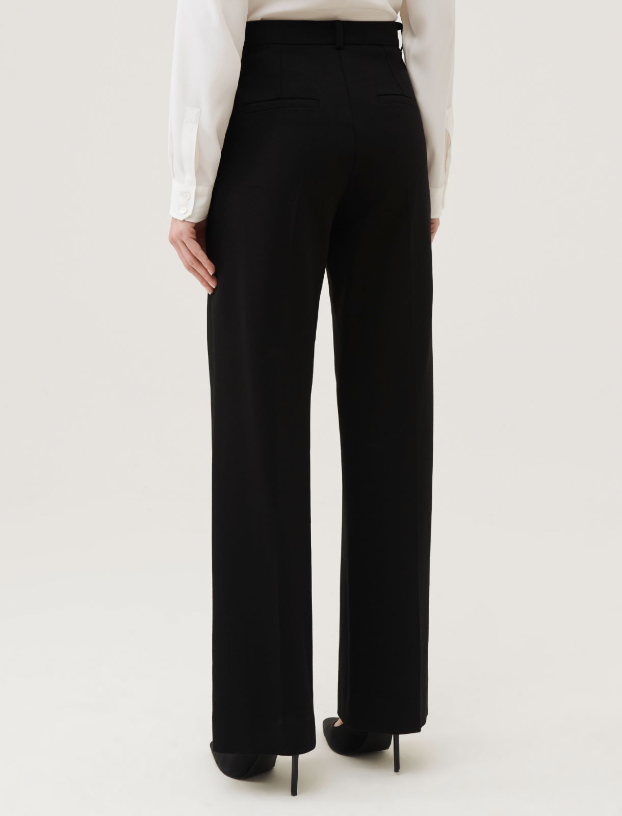 Jersey trousers - Black - Marella - 2