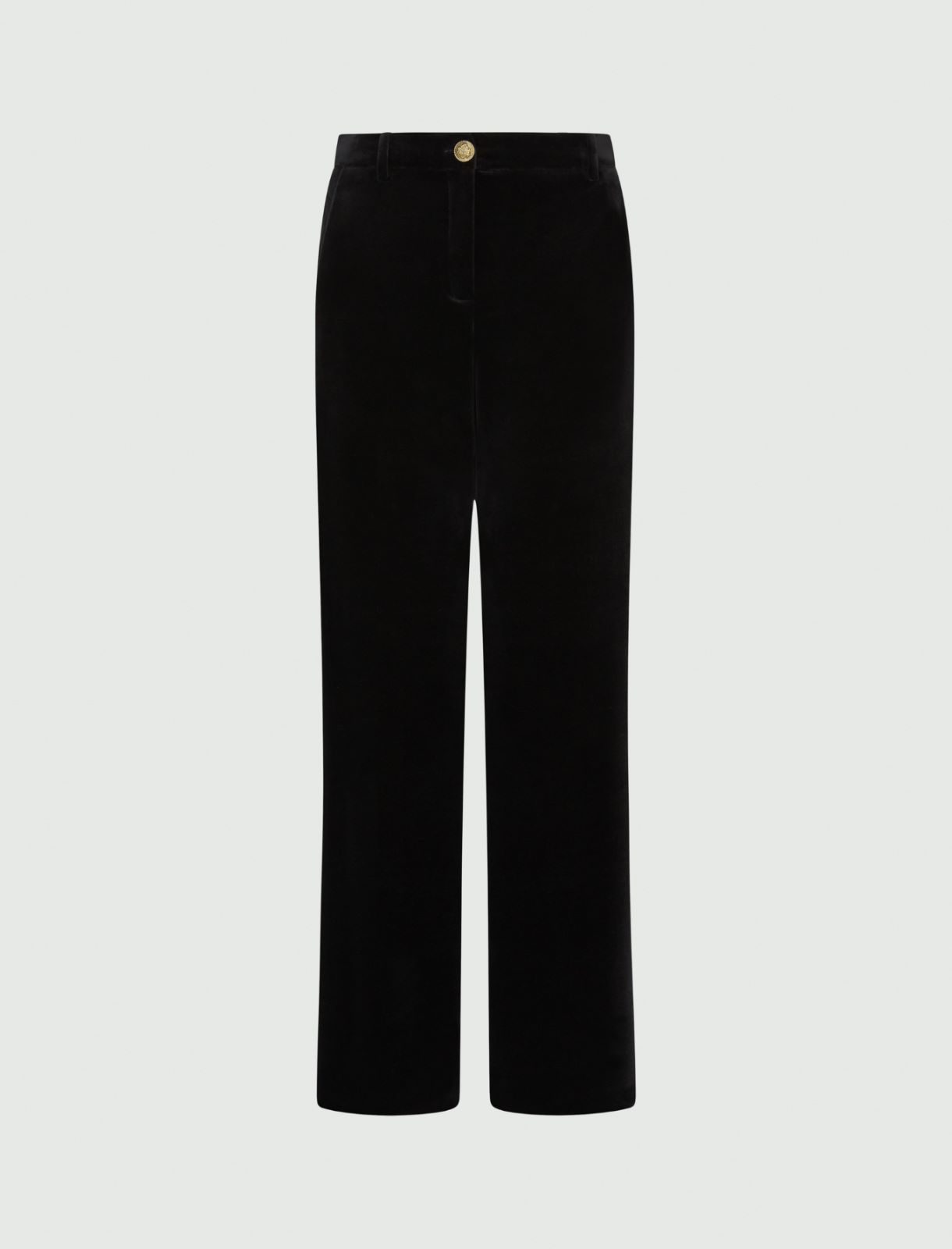 Jersey chenille trousers - Black - Marella - 5