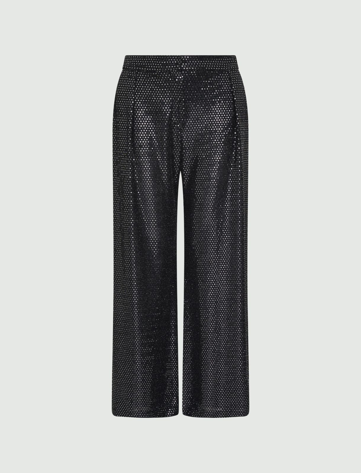 Sequinned trousers - Black - Marella - 5