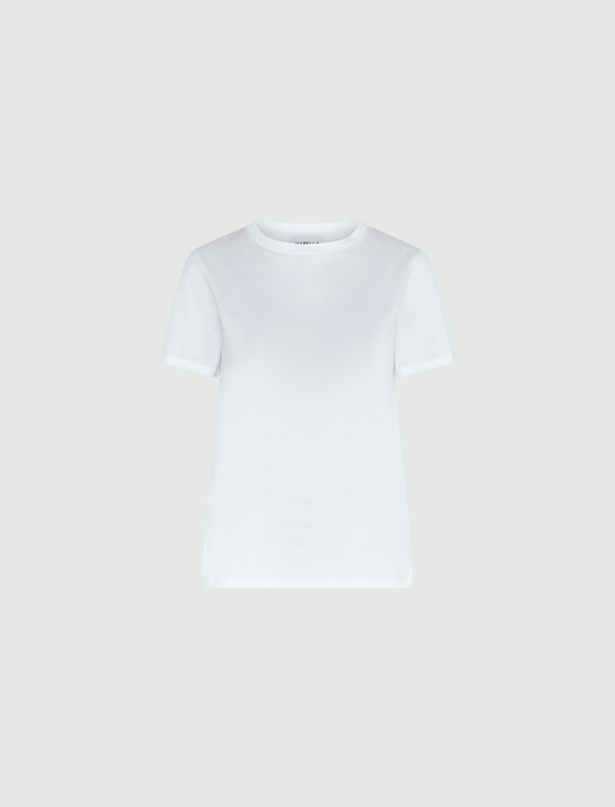 Dżersejowy t-shirt - Optyczny biały - Marella - 5