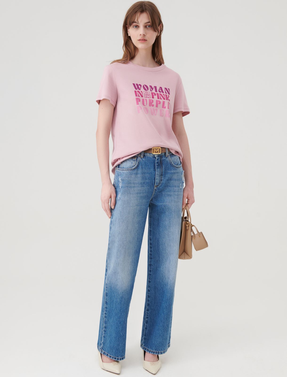 T-Shirt mit Print - Rosa - Marella