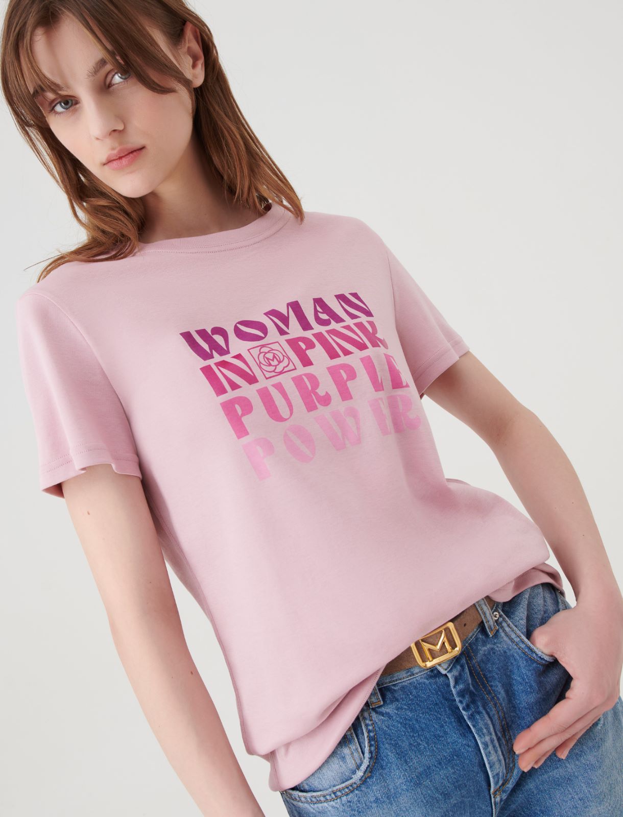T-Shirt mit Print - Rosa - Marella - 3