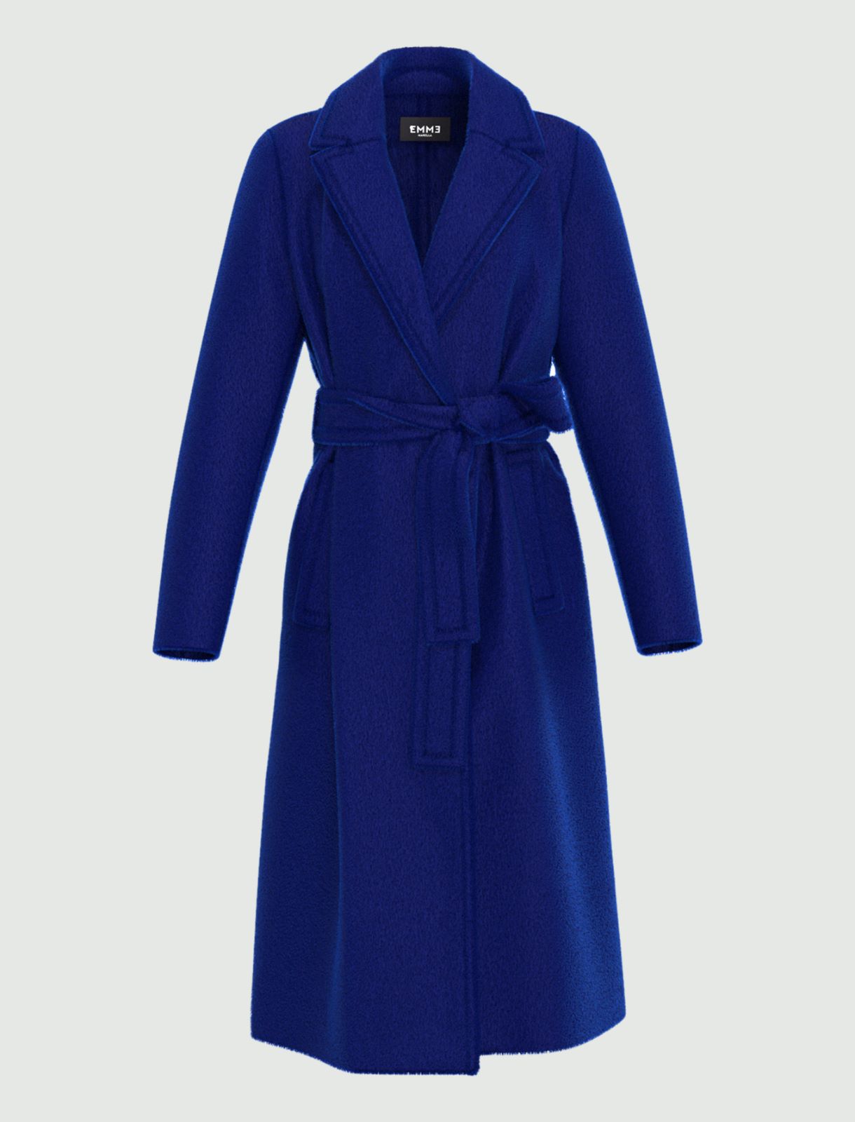Belted coat - Cornflower blue - Marella - 4