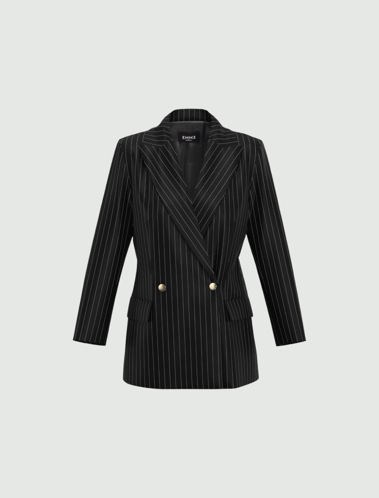 Double-breasted blazer - Black - Emme - 2
